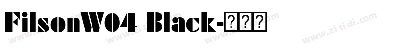 FilsonW04 Black字体转换